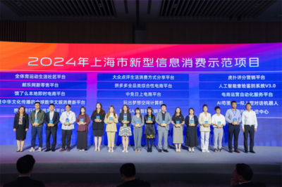玩出夢想科技榮獲“2024年上海市新型信息消費示范項目”，助力上海技術服務升級